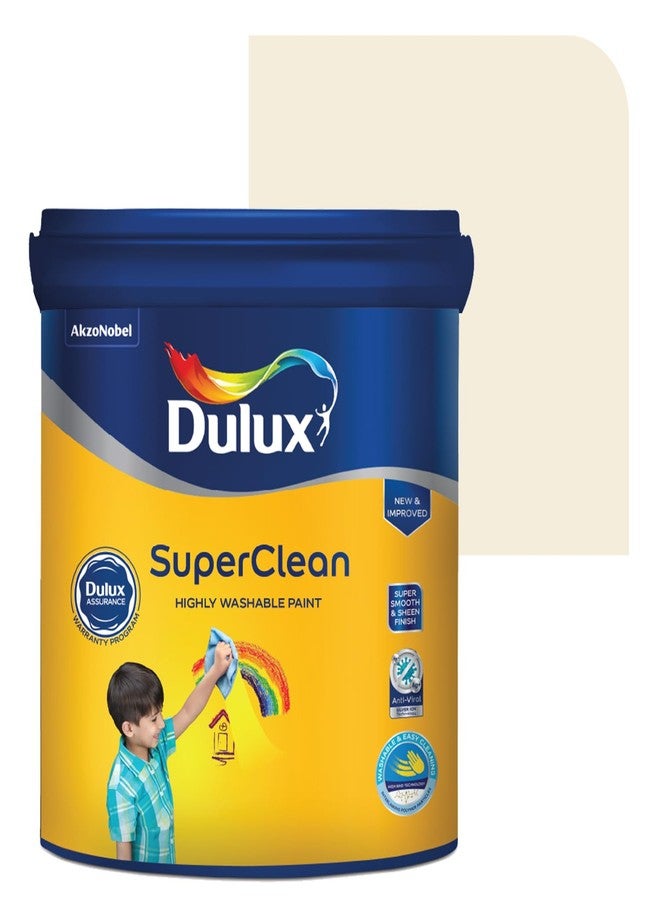 ديولكس دهان دولوكس سوبر كلين الداخلي للجدران | لمعان هادئ ولمسة نهائية غنية | قابل للغسل وسهل التنظيف | دهان متين ذو أساس مائي، لون خوخي (1 لتر، لينوود بيتش) - Image 1